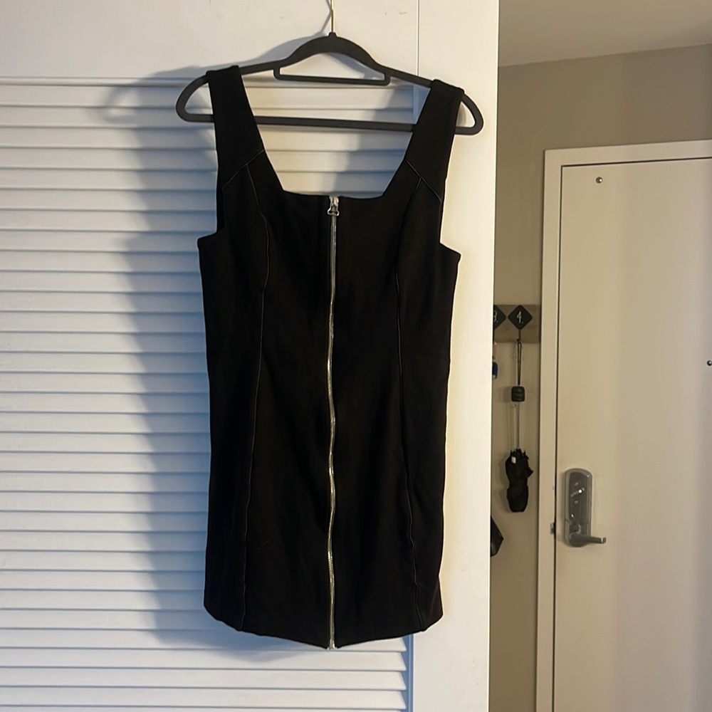 Alexander Wang black zipper dress
